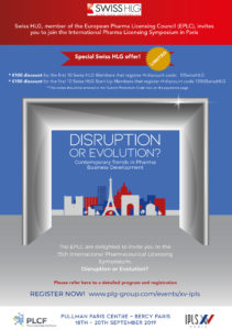 SWISS HLG IPLS 2019 FLYER Disruption or Evolution discount flyer-1